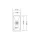 UKINOX R200 Rose Series Undermount Single Bowl Stainless Steel Kitchen Sink  
